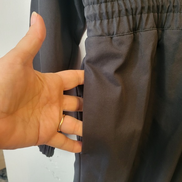 Nike Sportswear Black Cargo Utility Jumpsuit One Piece Women's Sz M Large Swoosh - Picture 9 of 16